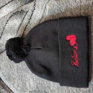 Selena Gomez Holiday scribble Beanie brand new